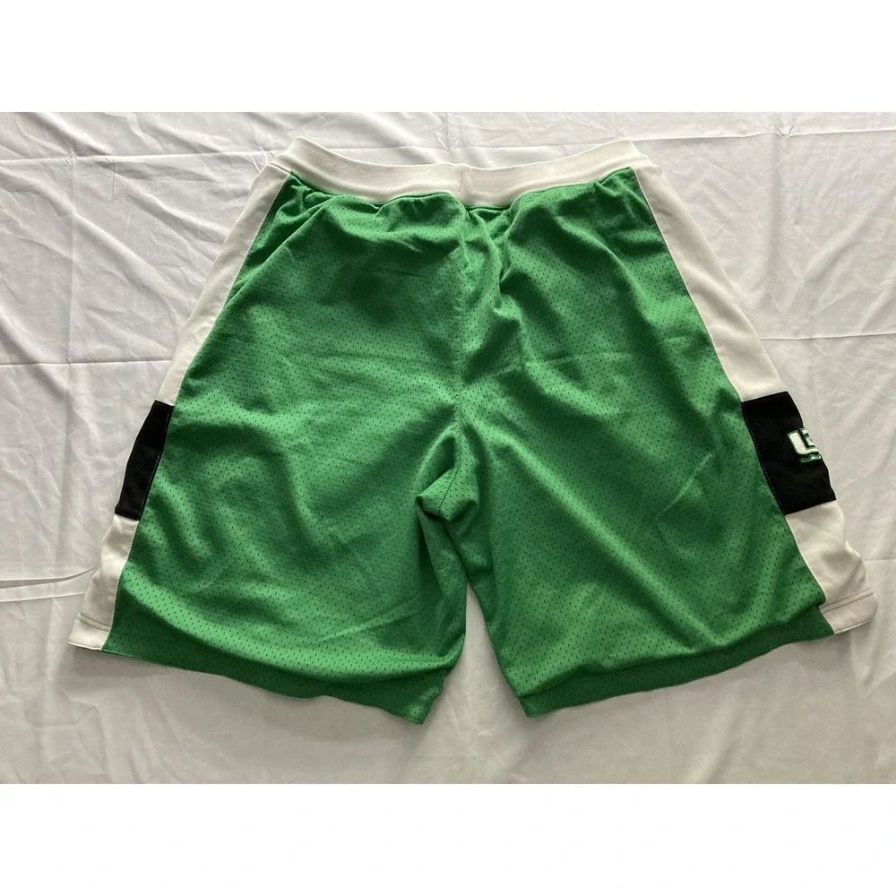 Nike Shorts Lebron James Men 2XL Green Mesh Basketball Colorblock Drawstring